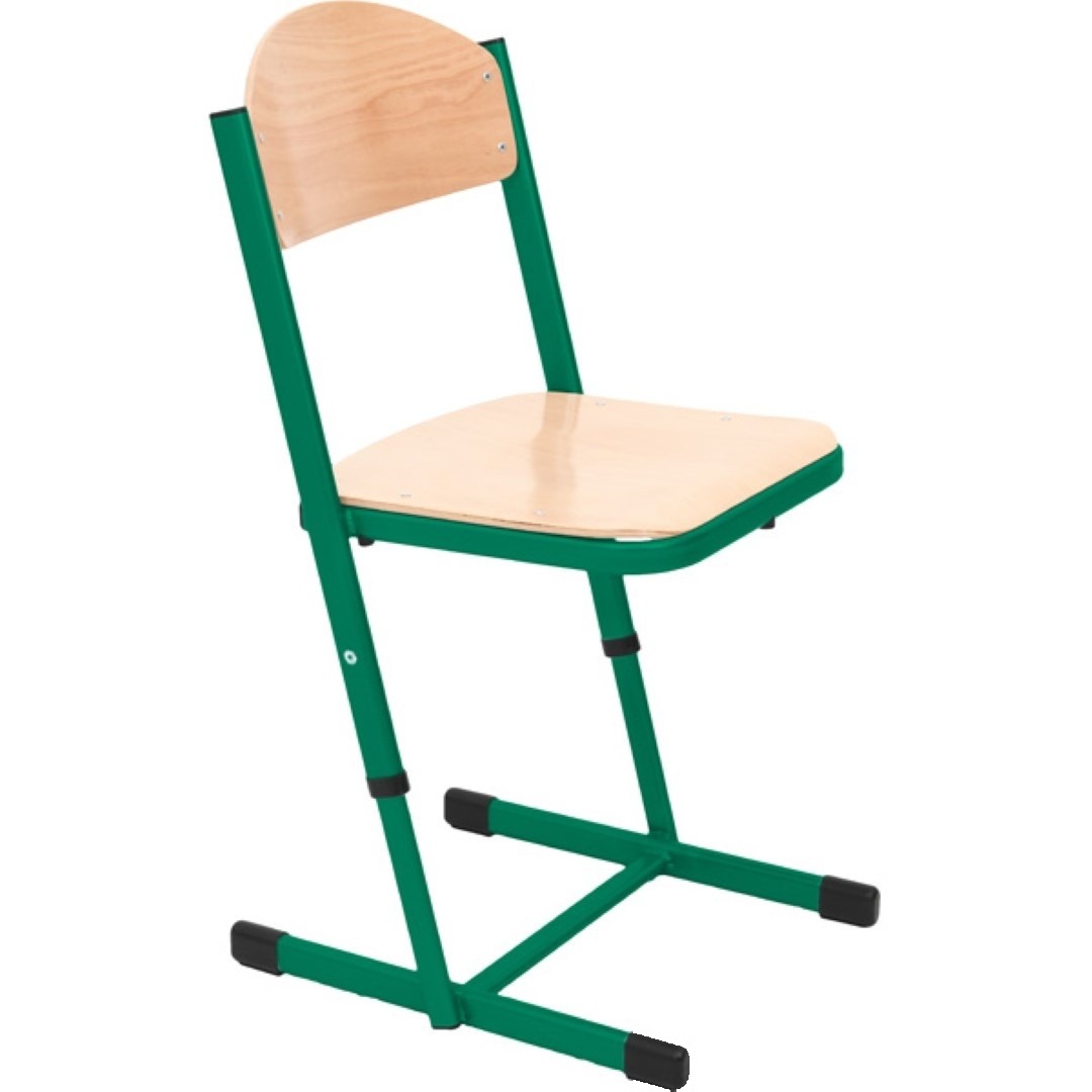Scaun T armat reglabil mărimea 6-7 verde