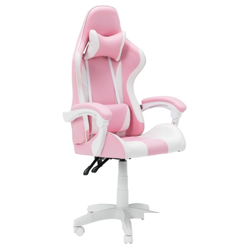 Scaun gaming Carmen 6311 - alb - roz