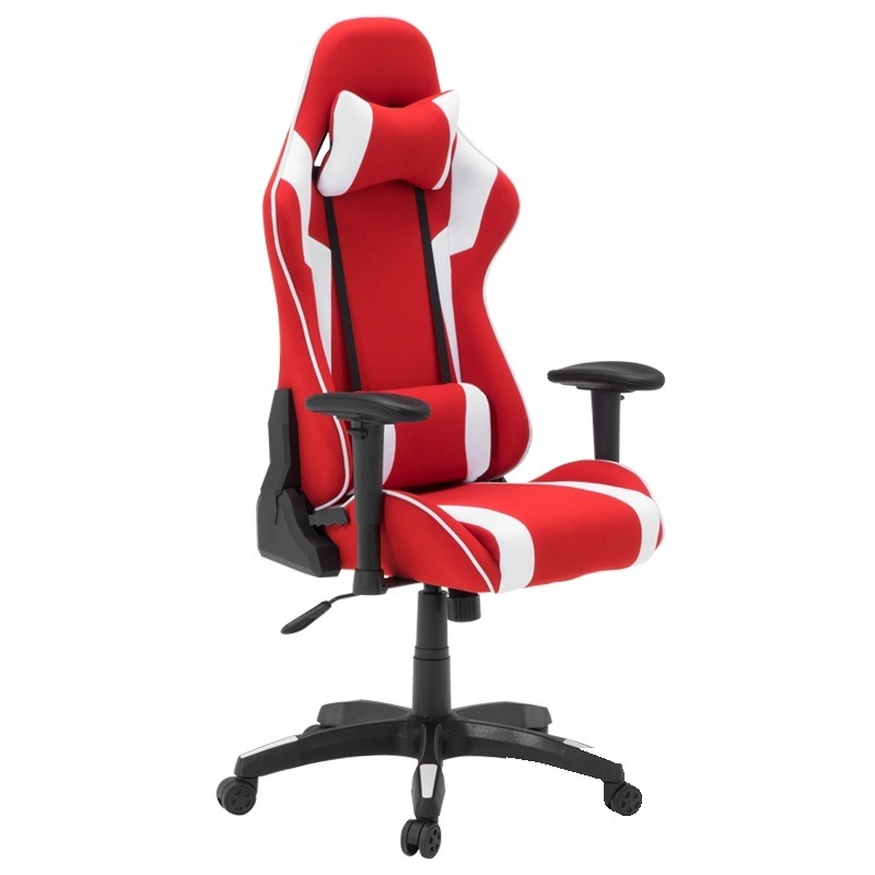 Scaun gaming Carmen 6312 - alb - roșu