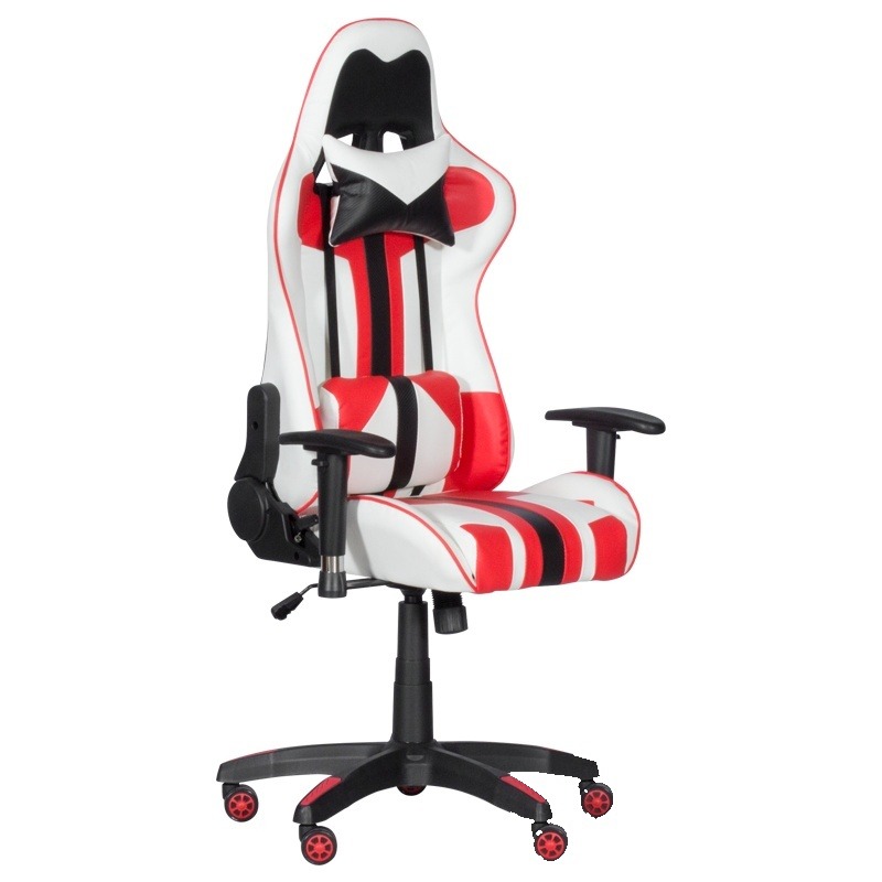 Scaun gaming Carmen 6192 - roșu-alb