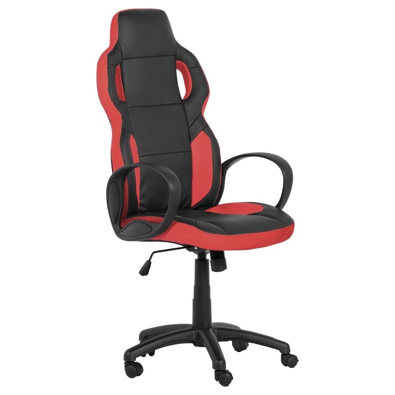 Scaun gaming Carmen 7510 - negru-roșu