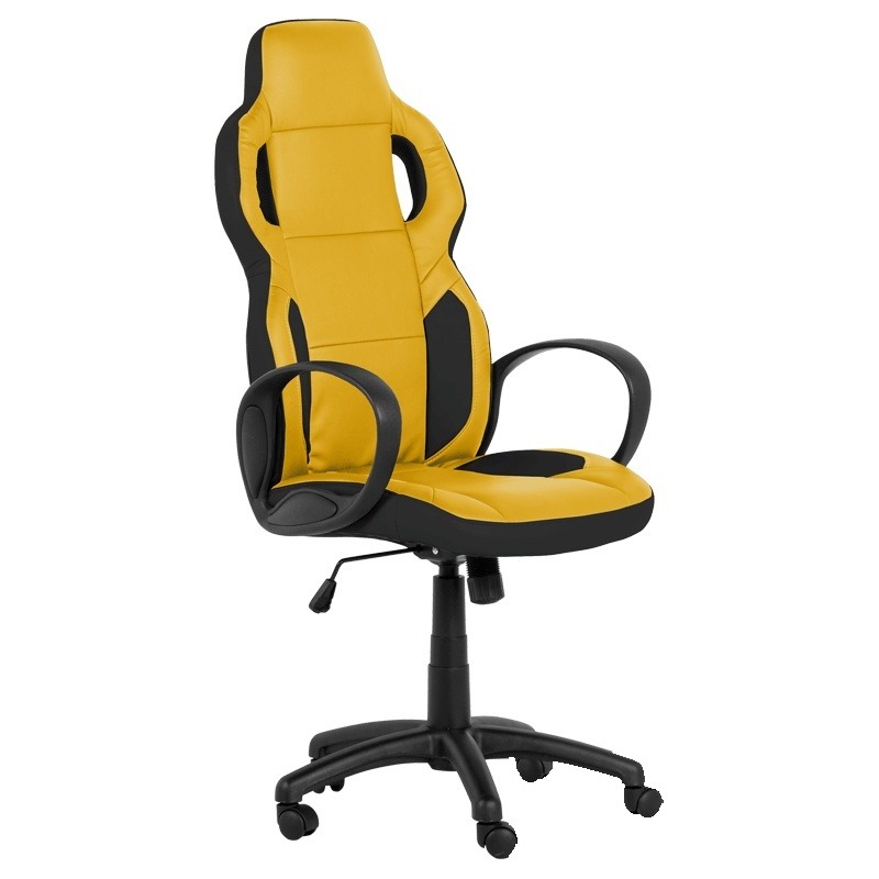 Scaun gaming Carmen 7510 - negru-galben