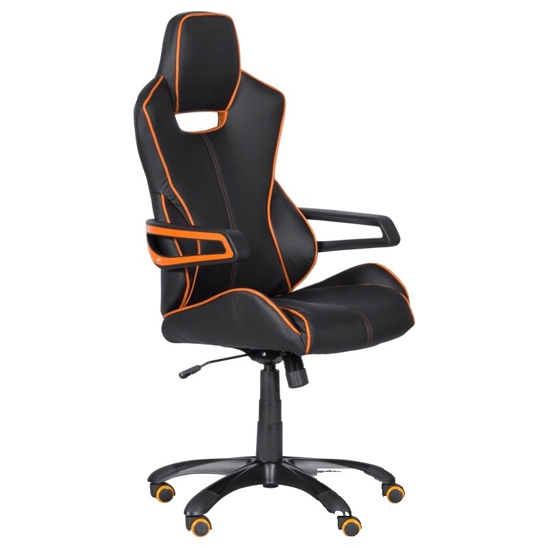 Scaun gaming Carmen 7513 - negru-portocaliu