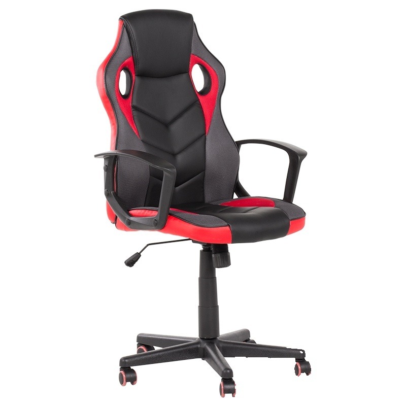 Scaun gaming Carmen 7519 - negru-roșu