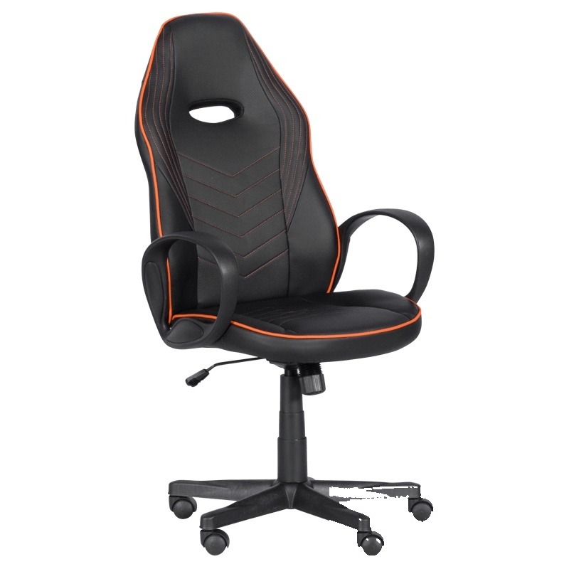 Scaun gaming Carmen 7530 - negru - portocaliu