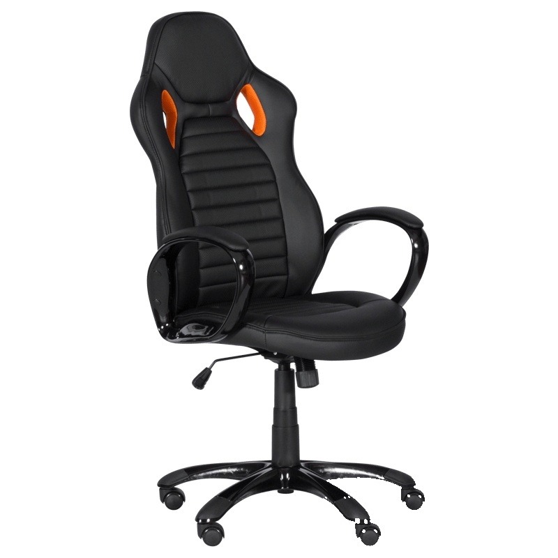 Scaun gaming Carmen 7502 - negru-portocaliu