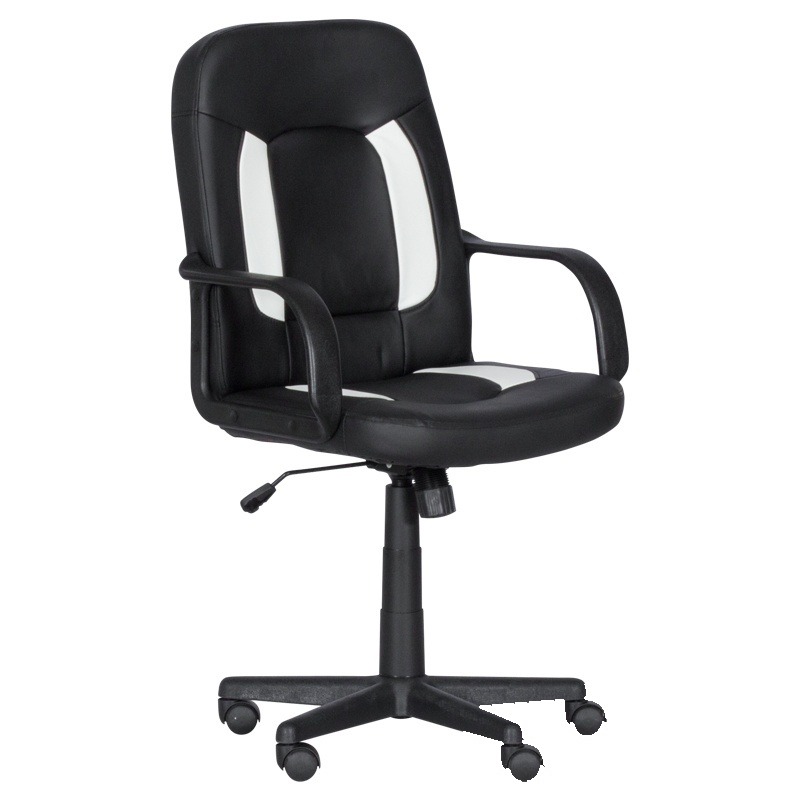Scaun gaming Carmen 6516 - negru - alb