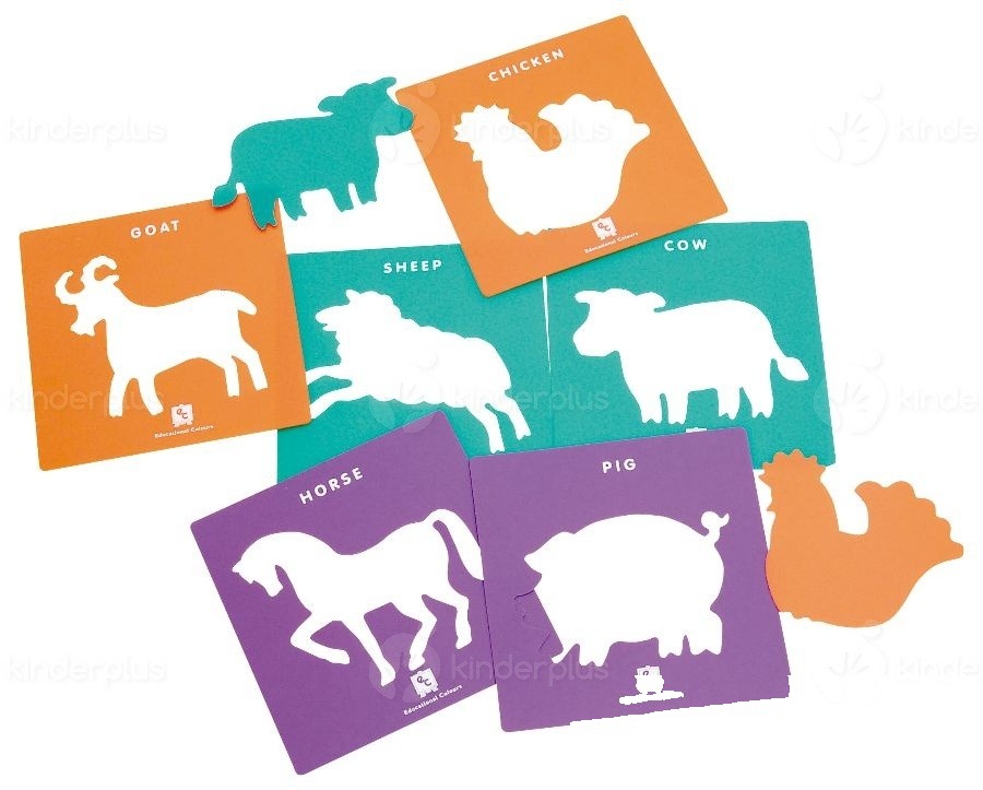 Șabloane Animale de la fermă 6 buc