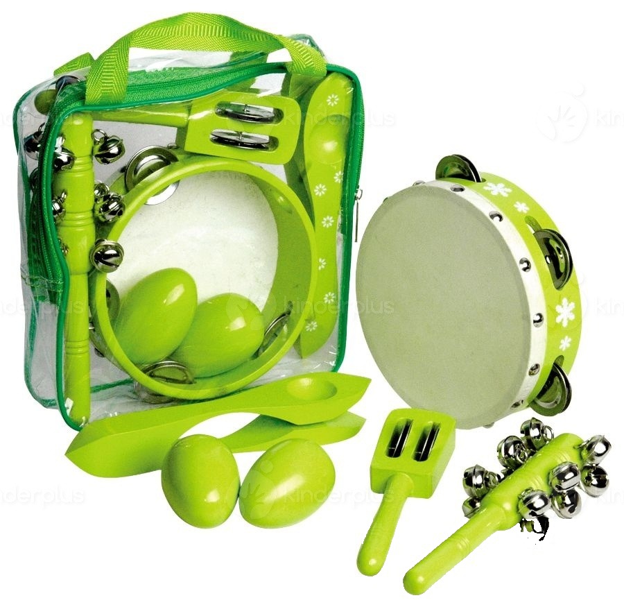 Set de instrumente muzicale verde