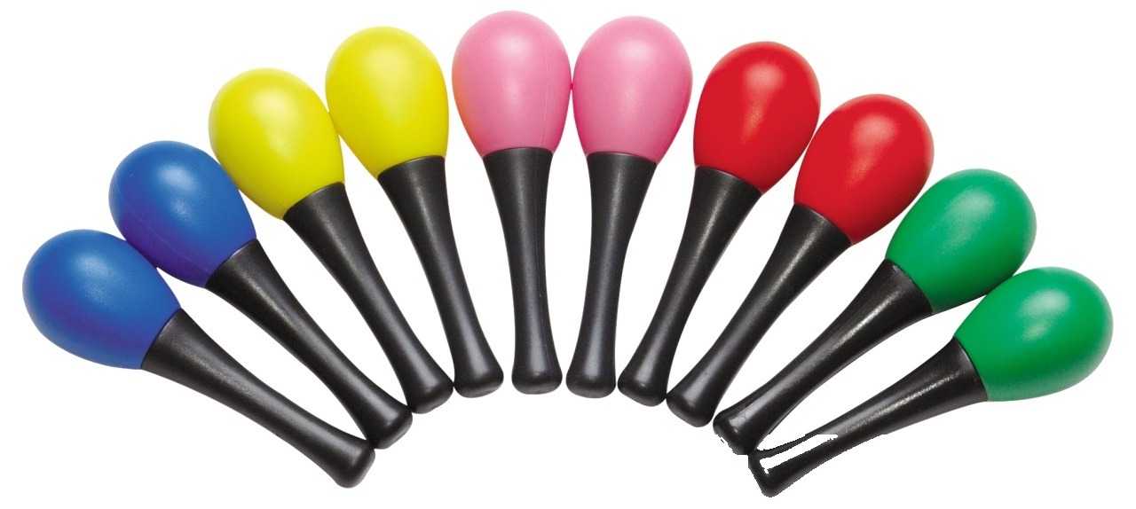 Maracas din plastic