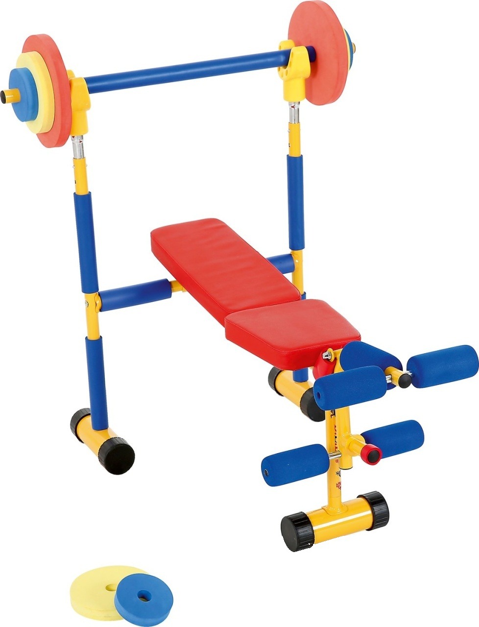 Aparate fitness pentru copii – Bancă cu halteră