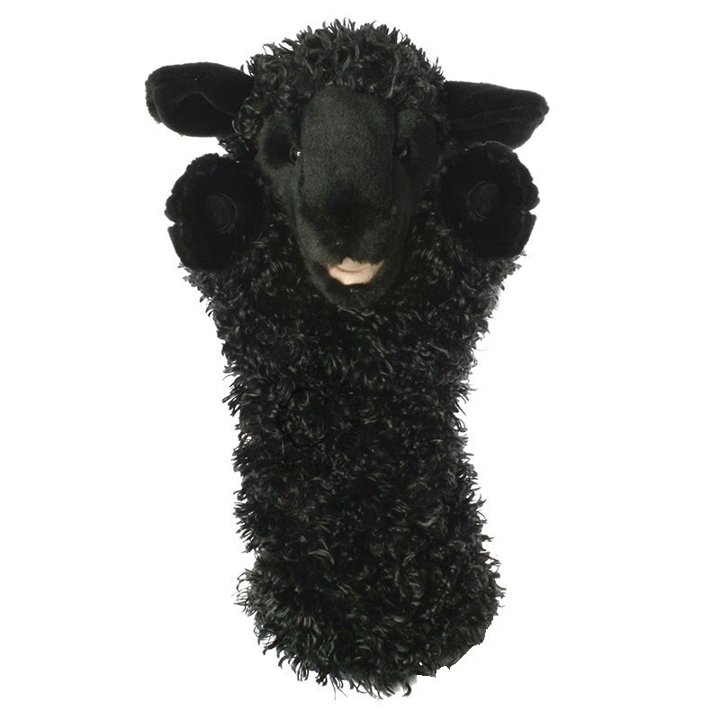 Păpușă pentru teatru 38 cm Miel negru