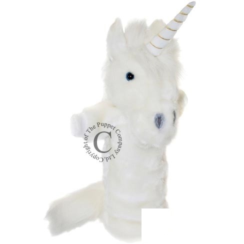 Păpușă cu mănușă pentru teatru Unicorn 40 cm