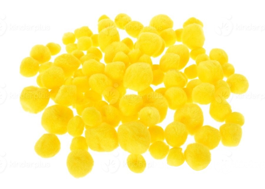 Pompoane 100 buc galbene