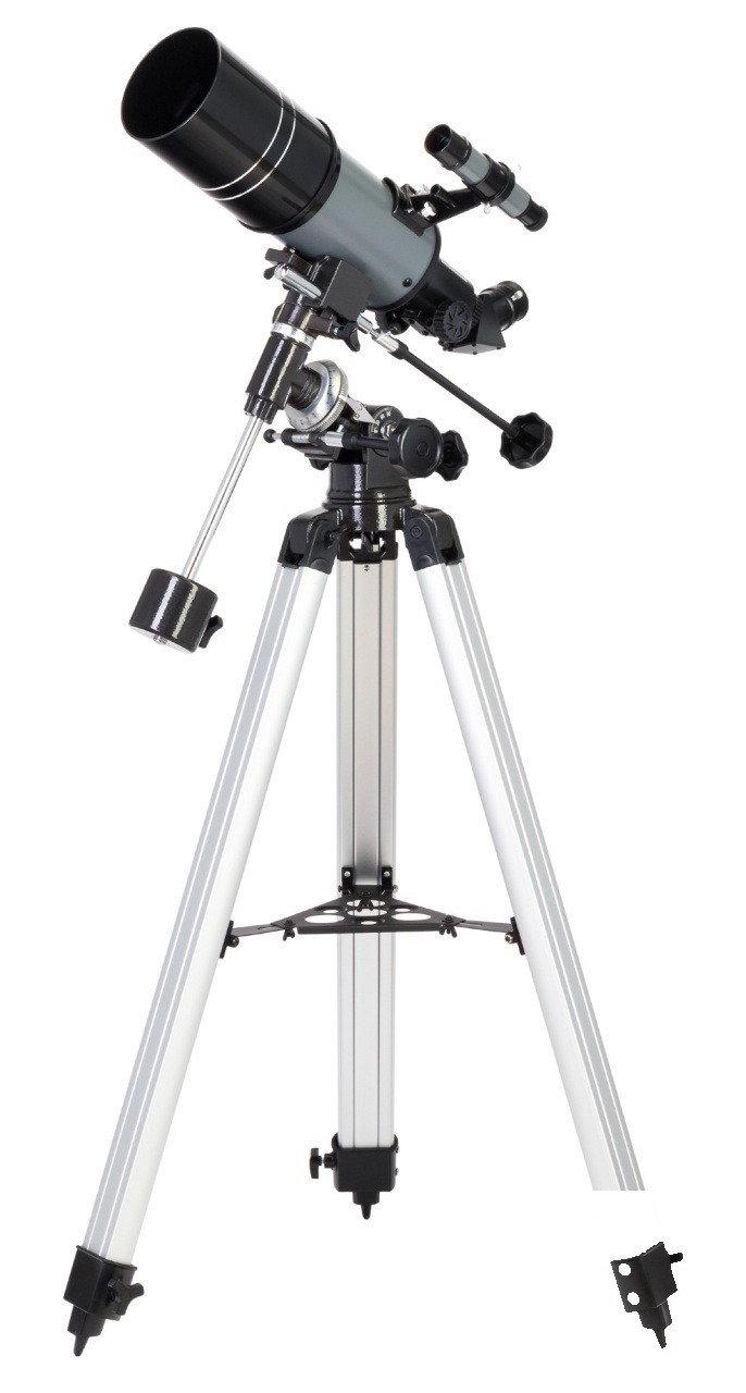 Telescop Blitz 80s PLUS — refractor acromatice cu montură ecuatorială