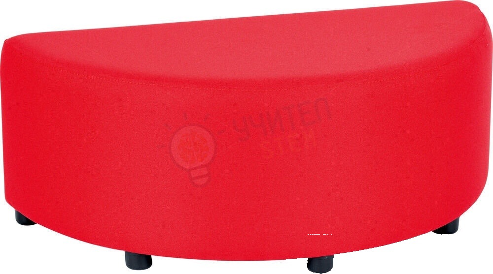 Scaun Bloco Mini semicercular roșu