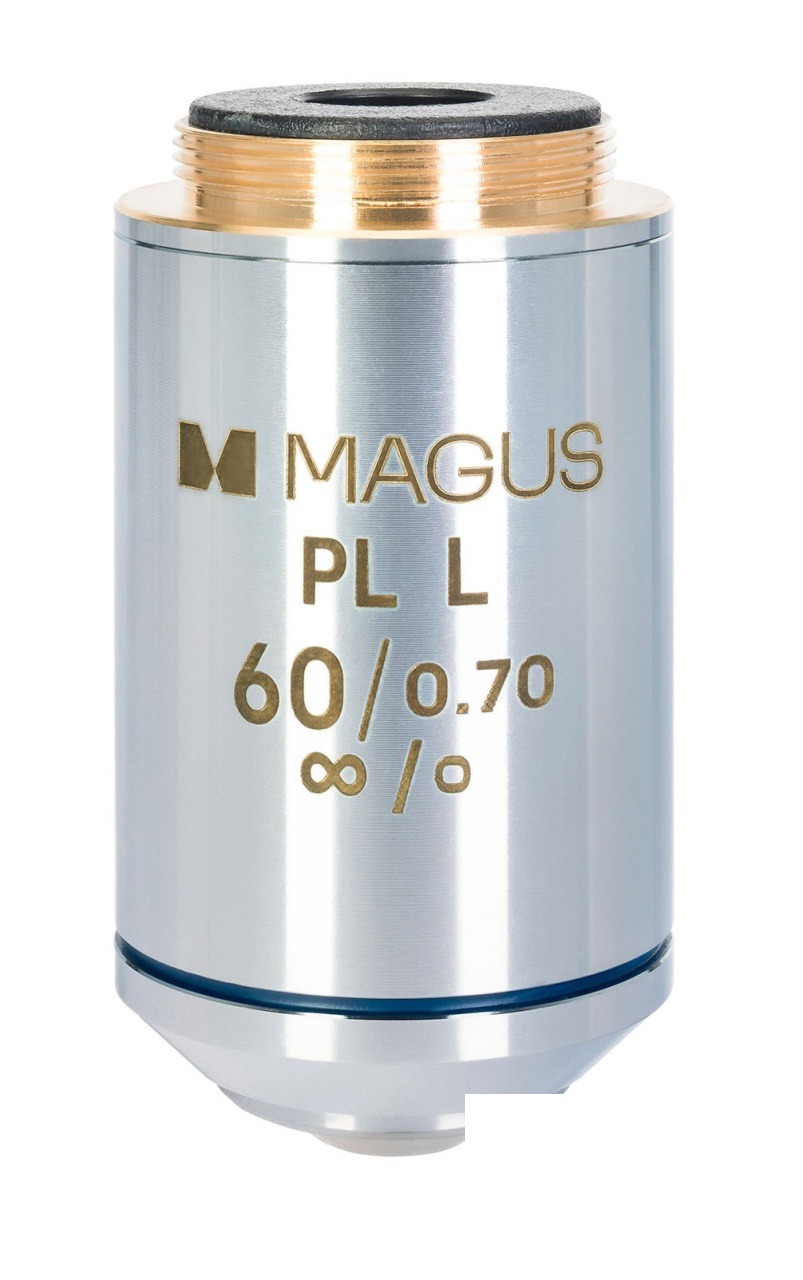 Obiectiv 60PLL 60x/0,70 Plan L WD 2,08 mm – plan-achromatic, metalurgic