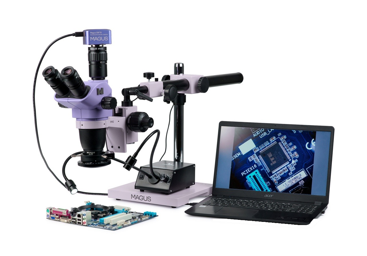 Stereomicroscop pentru repararea dispozitivelor electronice Stereo D8TR