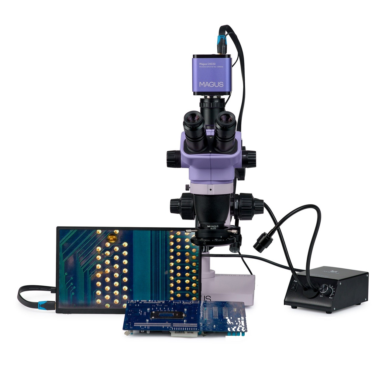 Stereomicroscop digital cu ecran LCD pentru reparații electronice Stereo D8TR