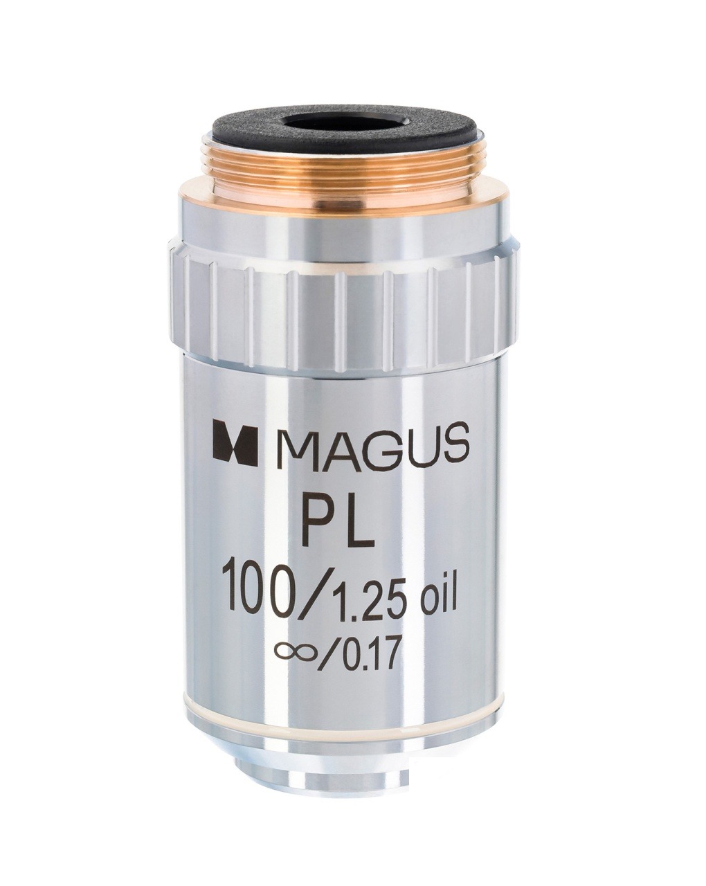Obiectiv planacromatic MP100 OIL 100x/1,25 ∞/0,17 cu imersie în ulei