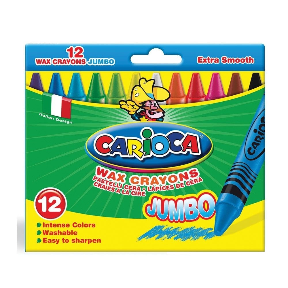 Pasteluri CARIOCA Jumbo 12 culori