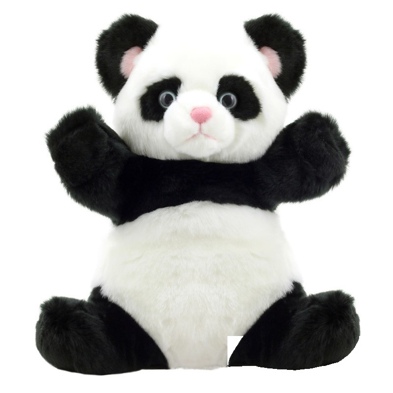 Mănușă de păpuși pentru teatru Panda, seria Fluffy bellies, 30 cm.
