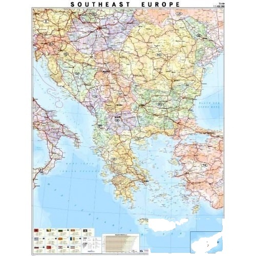 Balcani – hartă politică