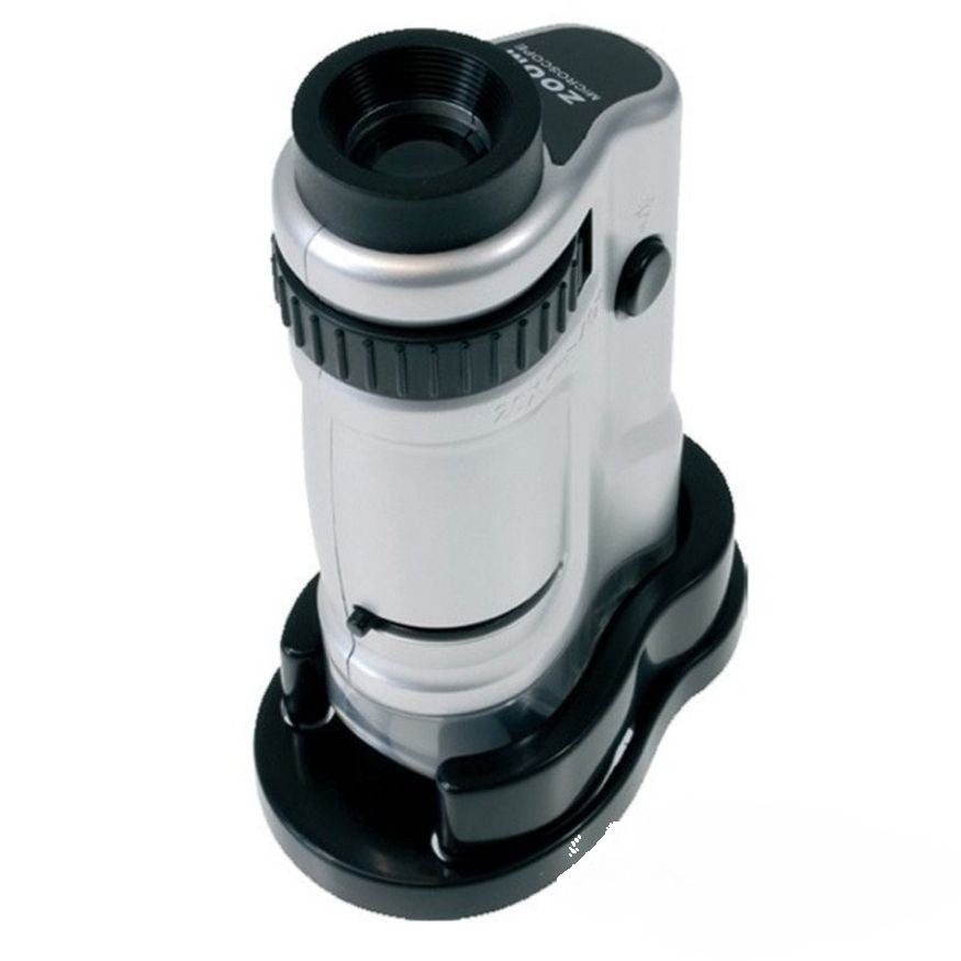 Microscop manual LED cu suport, 20x-40x