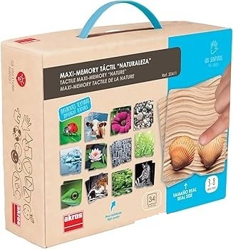 Tactilă maxi-memorie „Natură" – joc senzorial pentru memorie și atenție