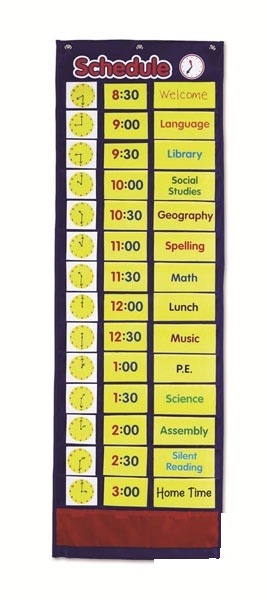 Organizator de buzunare pentru programul zilnic