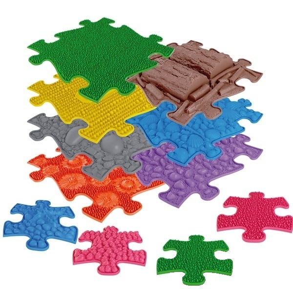 Un puzzle cu trasee senzoriale din 11 piese