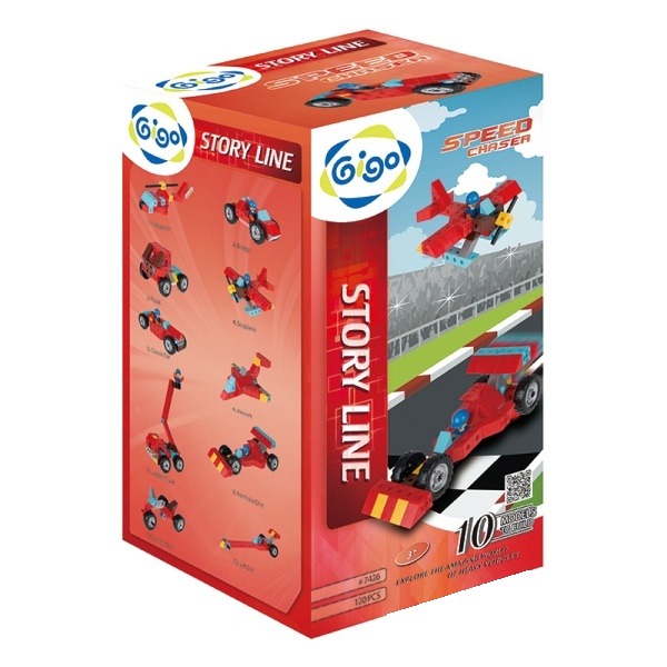 Mașini de viteză - constructor cuburi de conectare