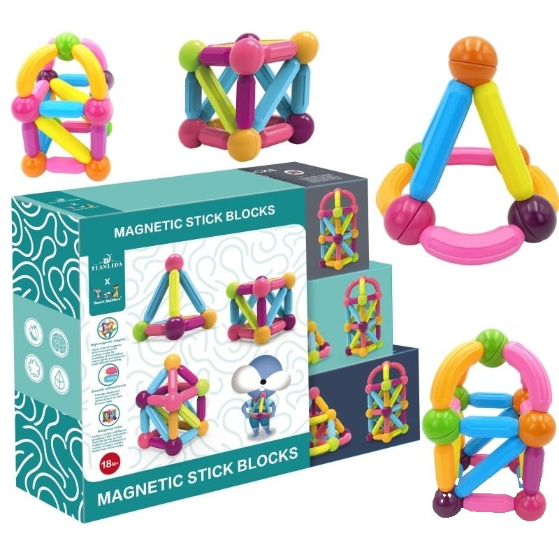 Constructor magnetic piese mari 28 el.