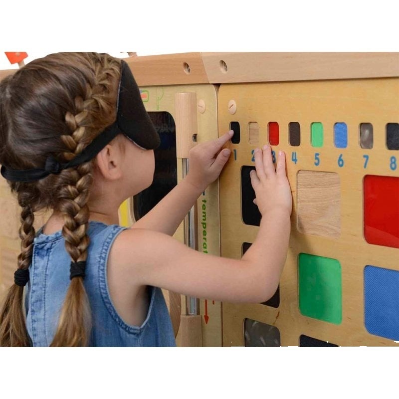 STEM Placă educațională pentru recunoașterea materialelor, texturilor, simțul tactil