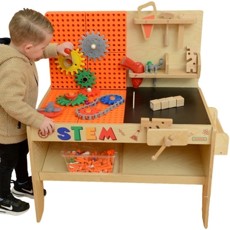 Atelier din Lemn XXL – Mega Stație Montessori STEM cu Unelte