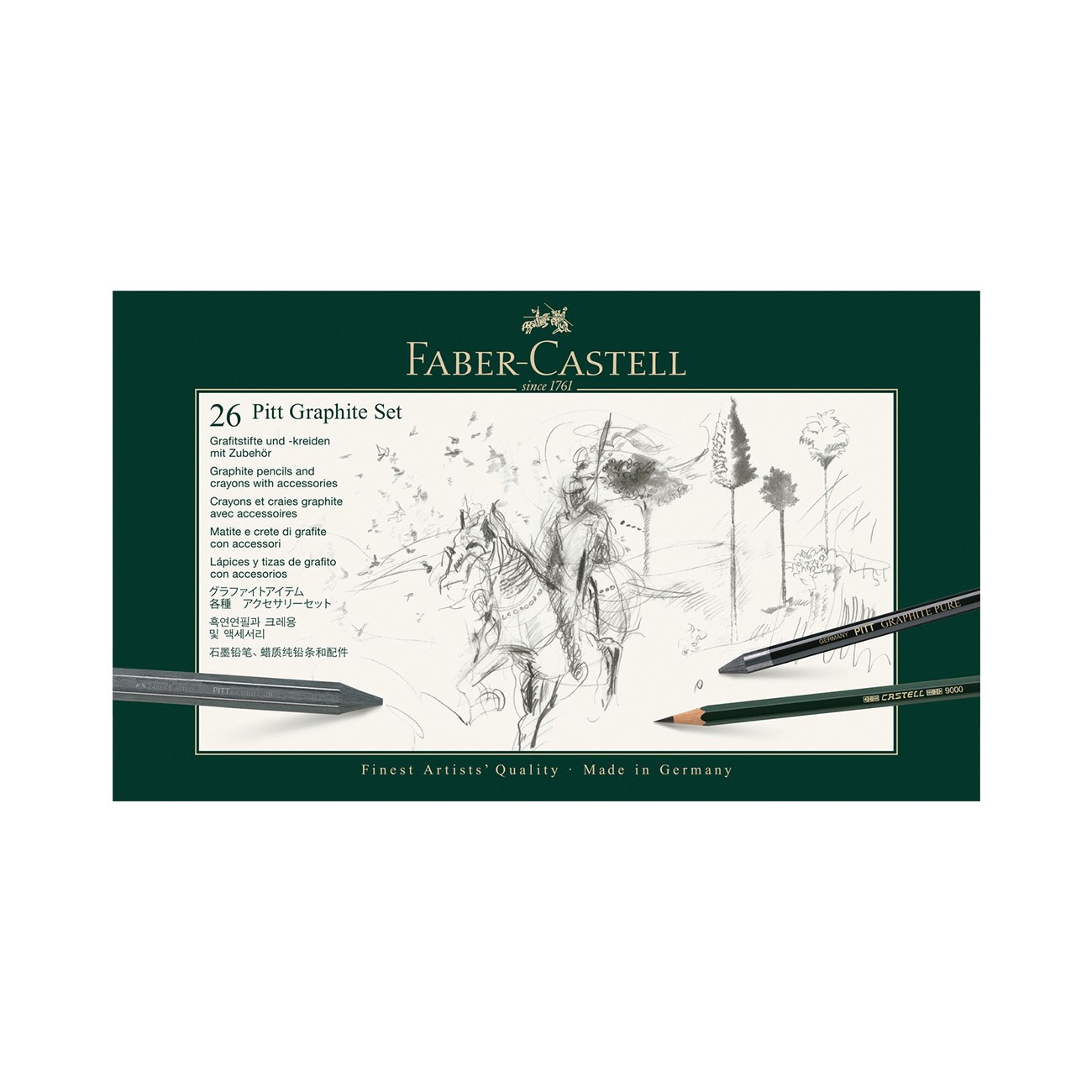 Faber-Castell Set creioane Pitt Graphite, 26 bucăți