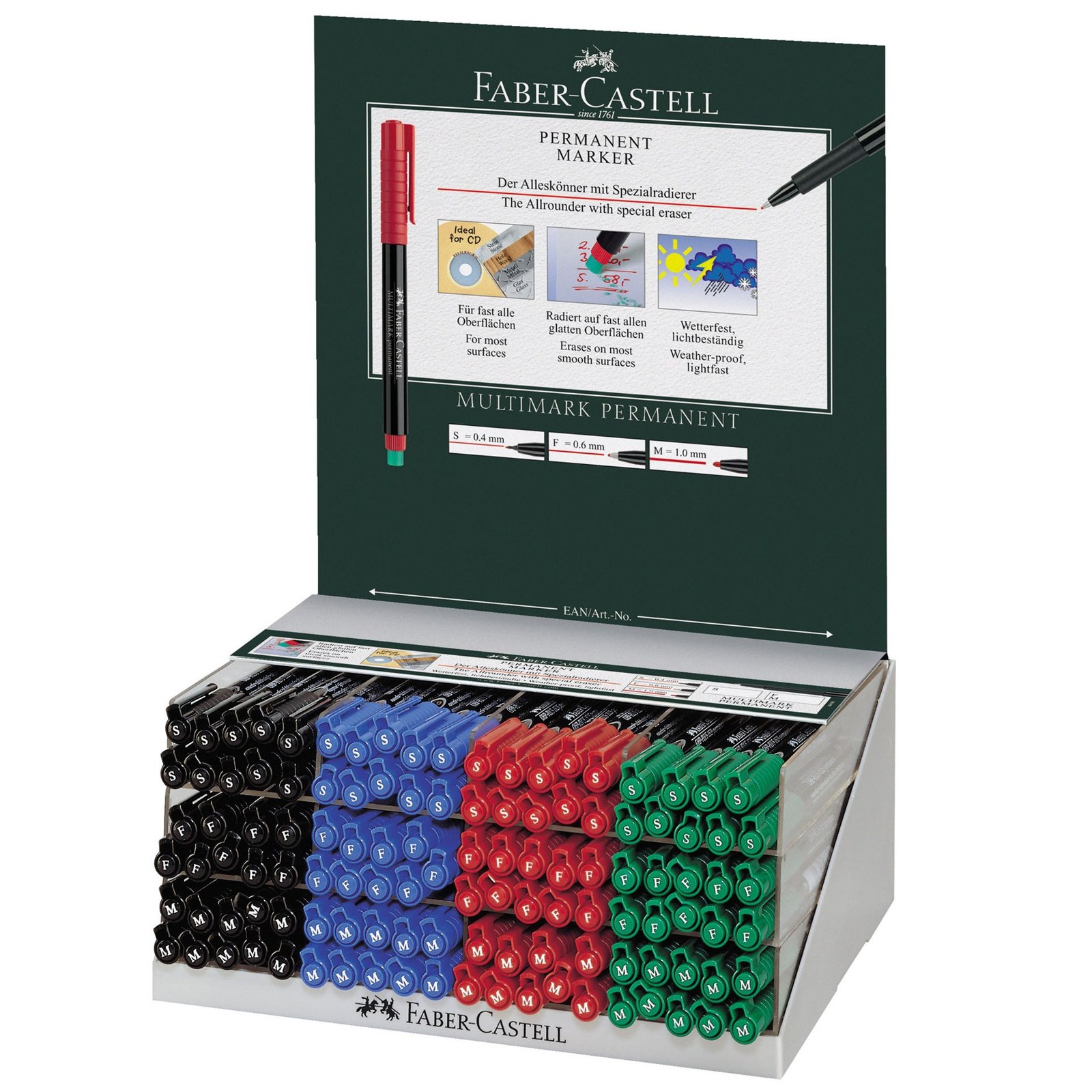 Marker permanent Faber-Castell 1523 OHP, 120 bucăți