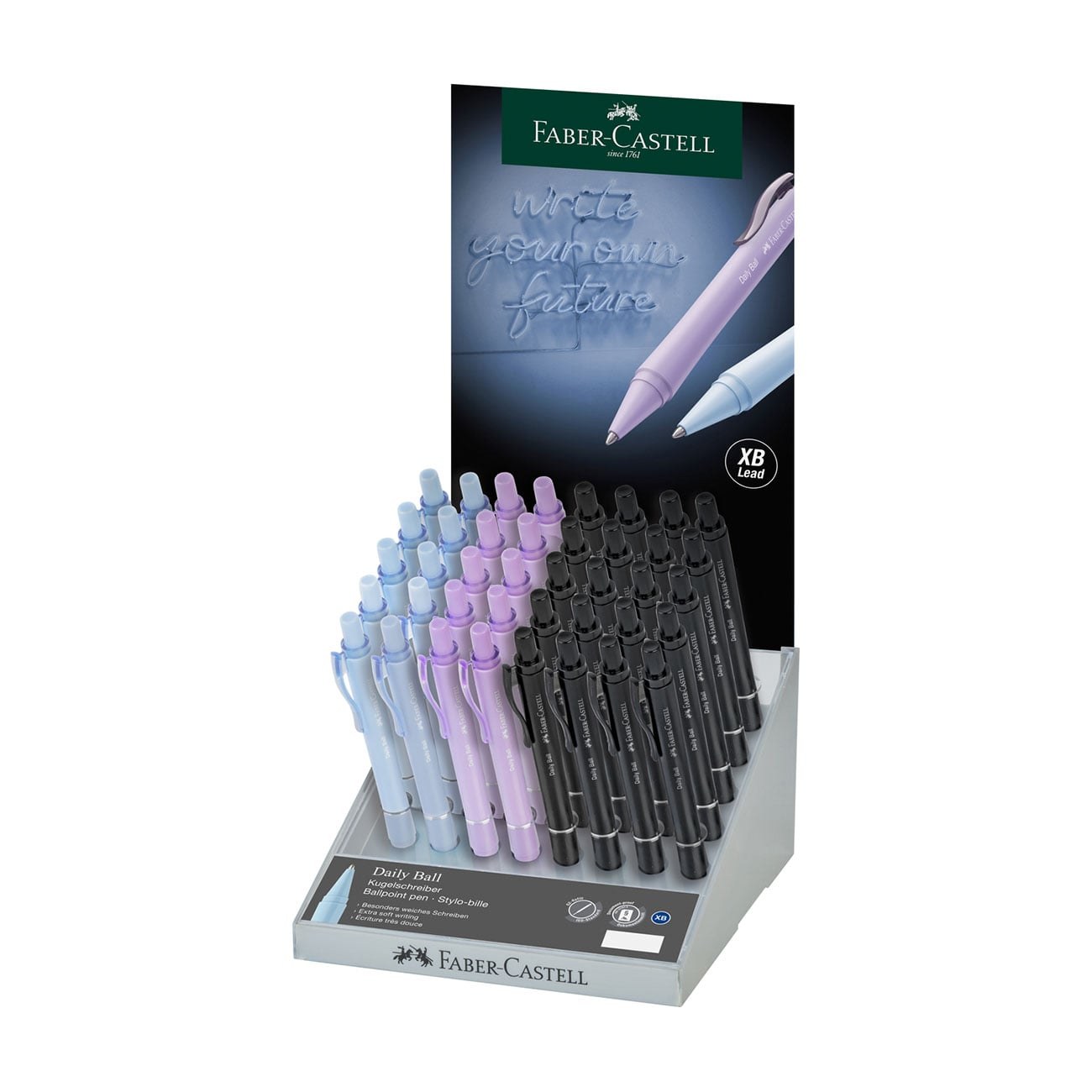 Faber-Castell Pix Daily Ball XB, 40 bucăți în display