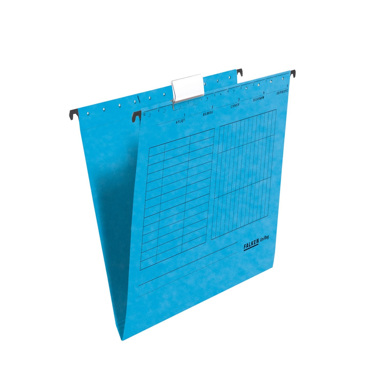 Dosar de cartotecă Falken, forma V, albastru, A4, 25 bucăți
