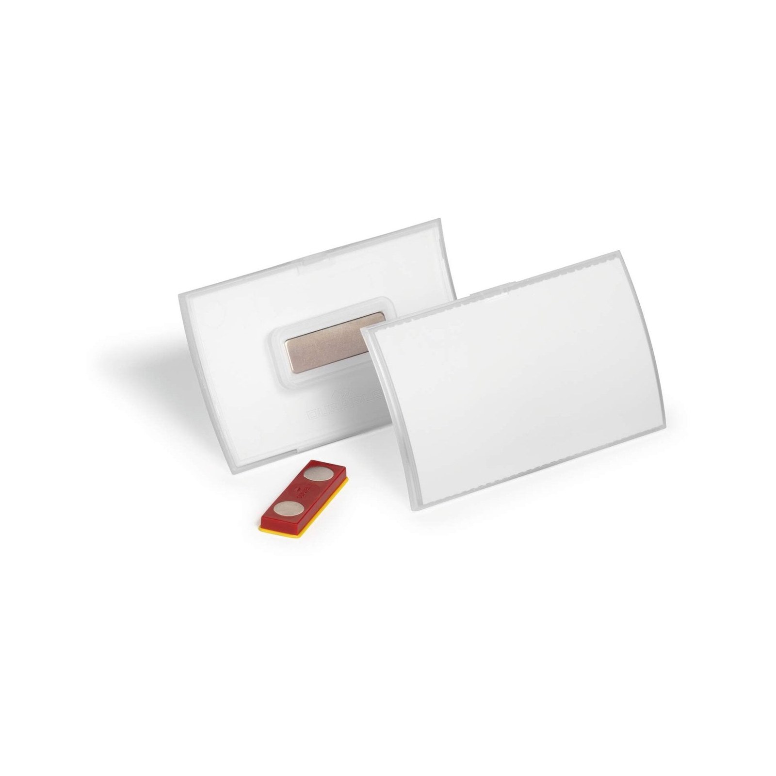 Ecuson Durable Click Fold, cu magnet, orizontal, 54 x 90 mm, 10 bucăți