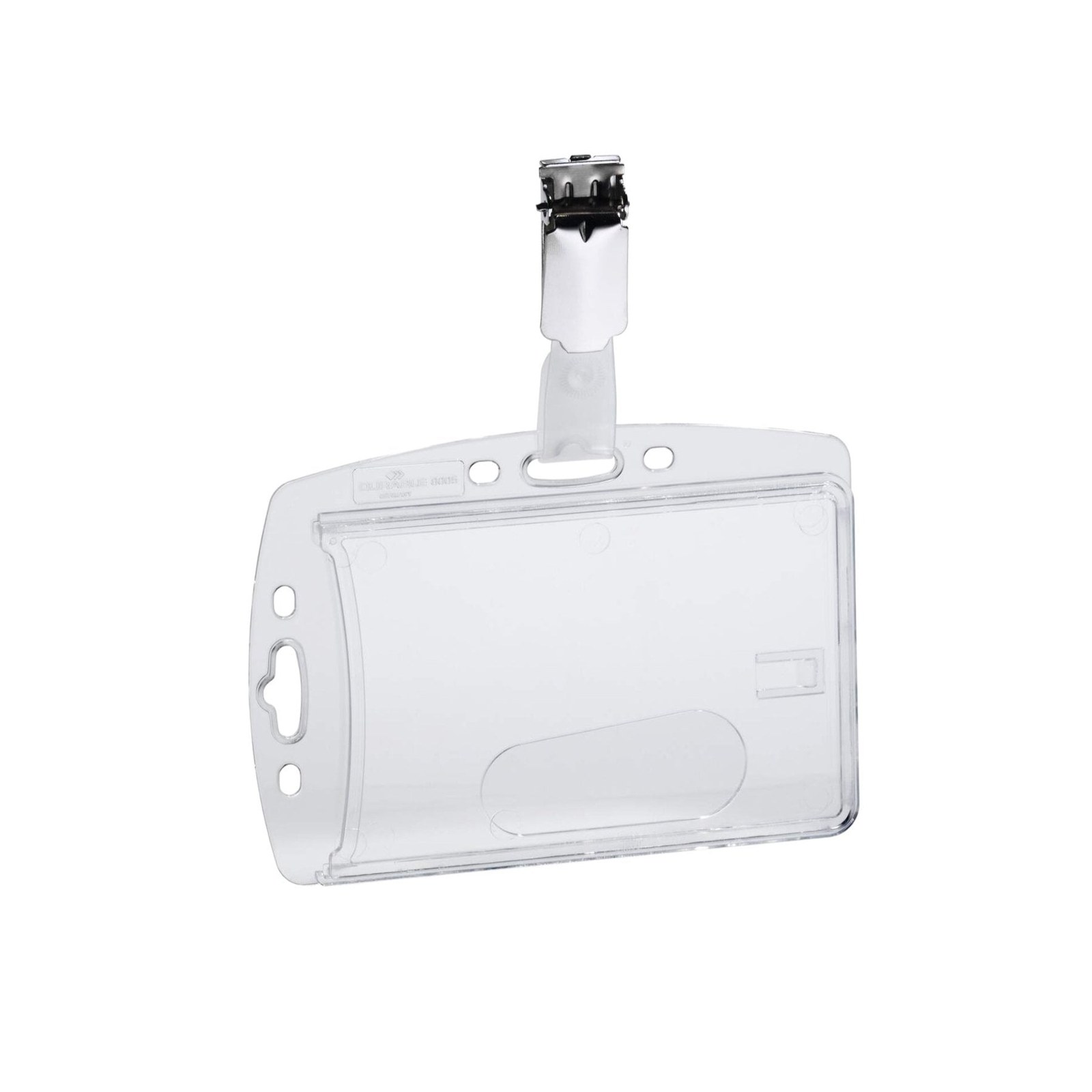 Ecuson Durable Enclosed, cu clips rotativ, 54x87 mm, 10 bucăți