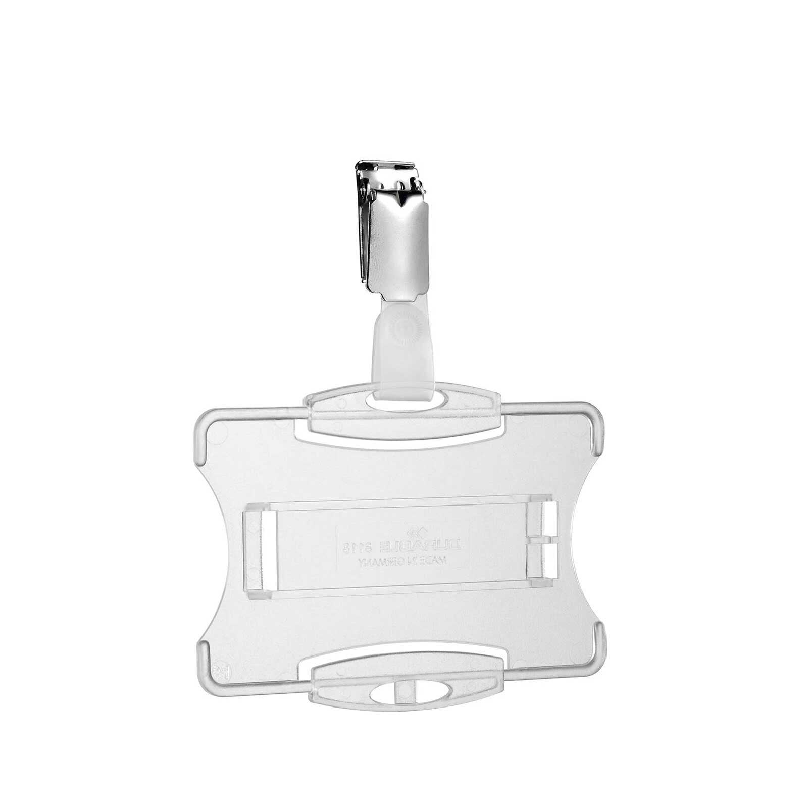 Ecuson Durable ID, din plastic, pentru 1 card, transparent, 54x87 mm