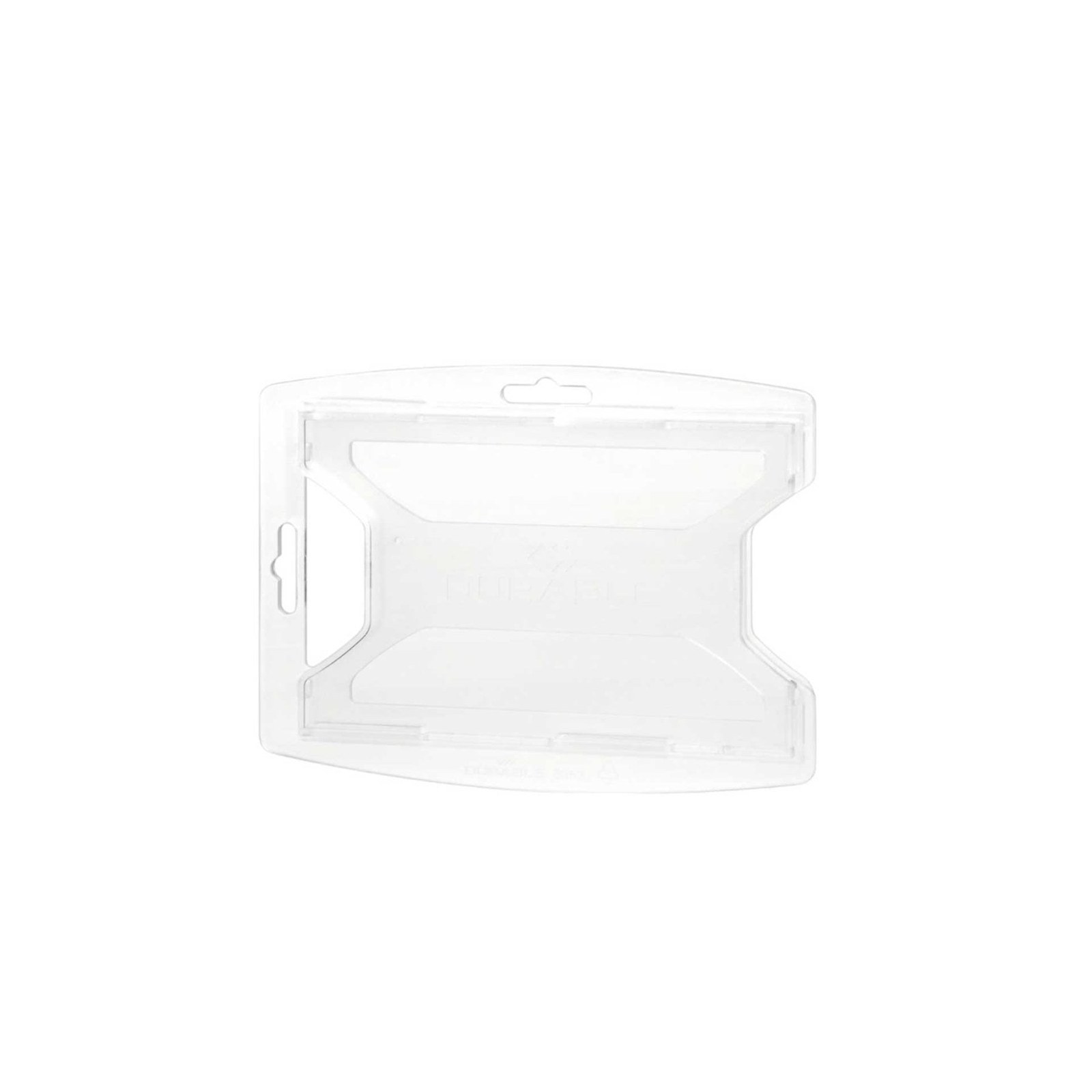 Ecuson Durable Rexycle, orizontal/vertical, pentru 2 carduri, 10 bucăți
