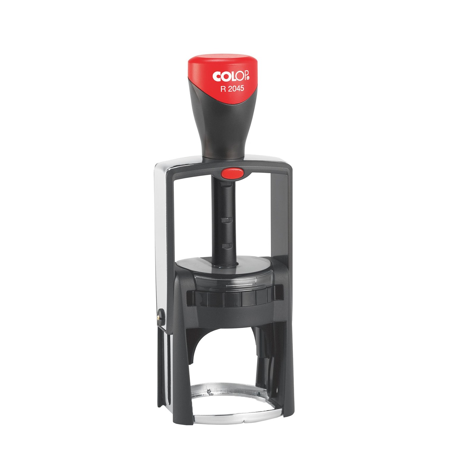 Ștampilă Colop Microban R2045, antibacteriană, rotundă, 45 mm, negru