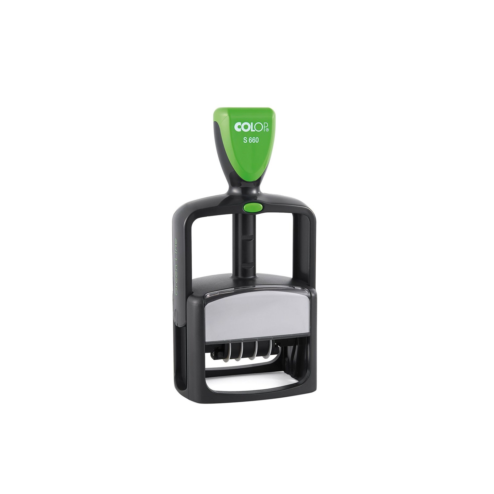 Colop Ștampilă de dată Green Line S660, cu cifre, 58 x 37 mm, albastru