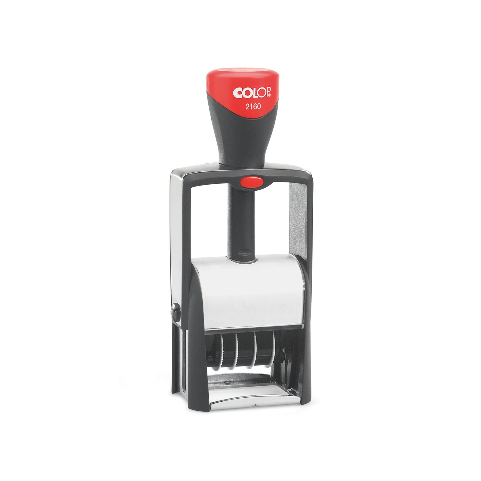 Datator Colop 2160, cu cifre și clișeu, 41 x 24 mm, albastru