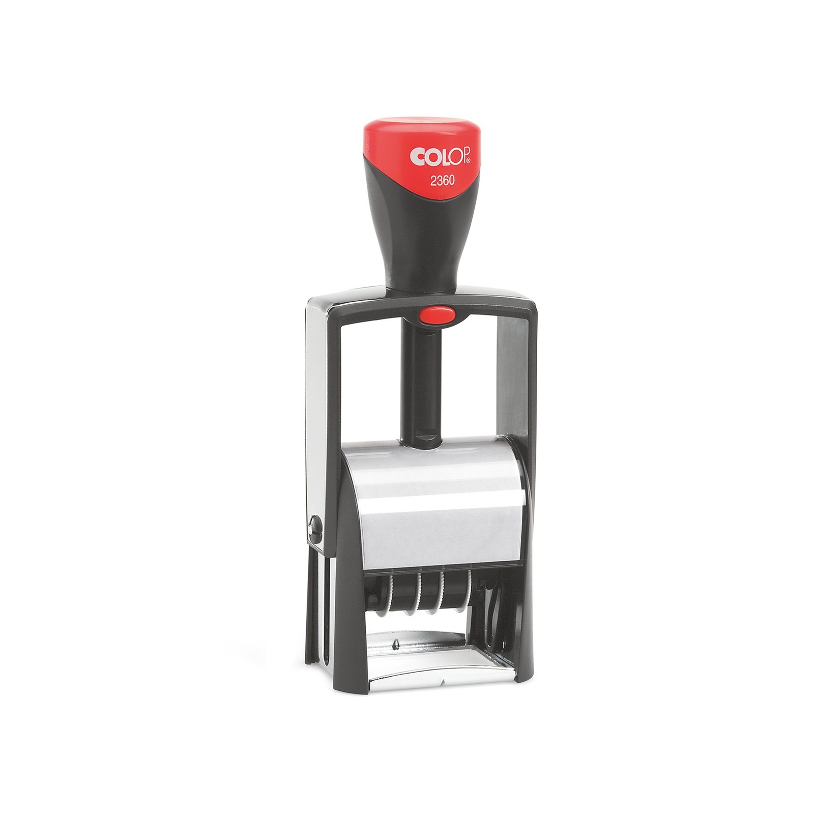Datator Colop 2360, cu cifre și clișeu, 30 x 45 mm, albastru