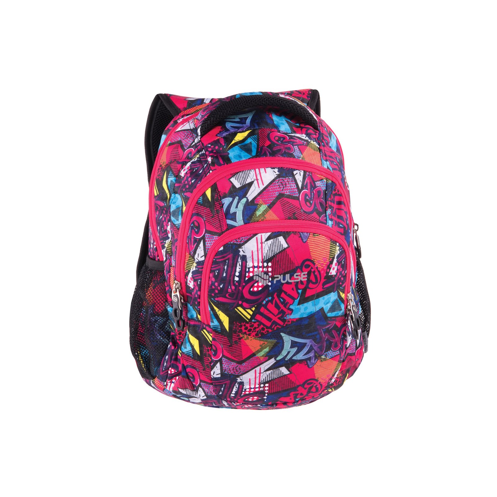 Pulse Ghiozdan Teens Pink Graffiti, multicolor