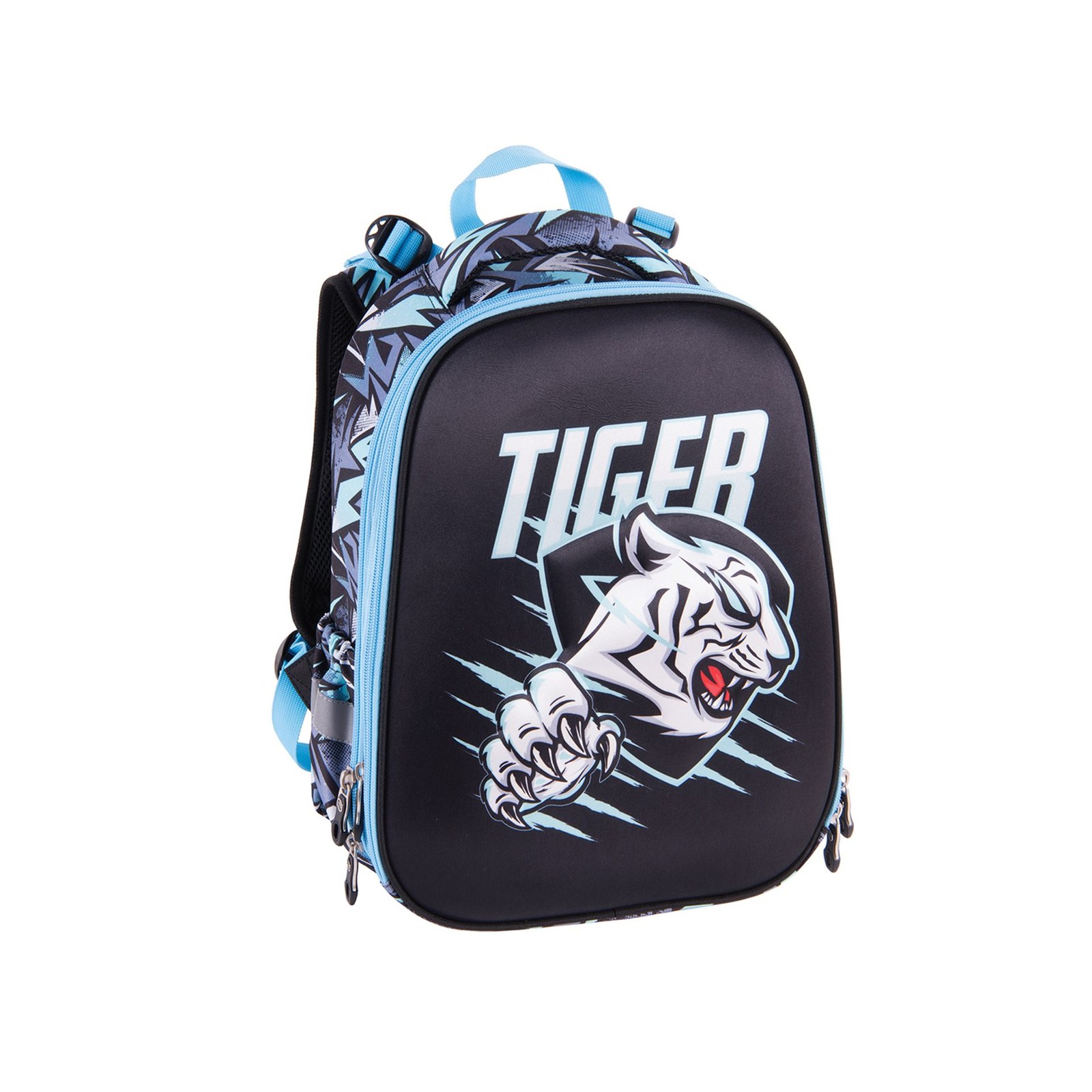 Pulse Ghiozdan Anatomic Cube Tiger, albastru