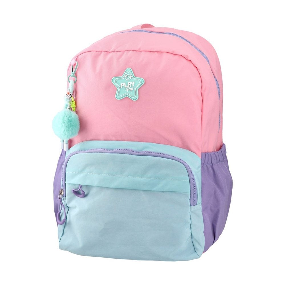 Rucsac Play Pop Fashion, mentă și roz, 43x20x20 cm